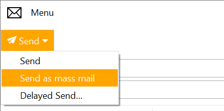Send as Mass mail